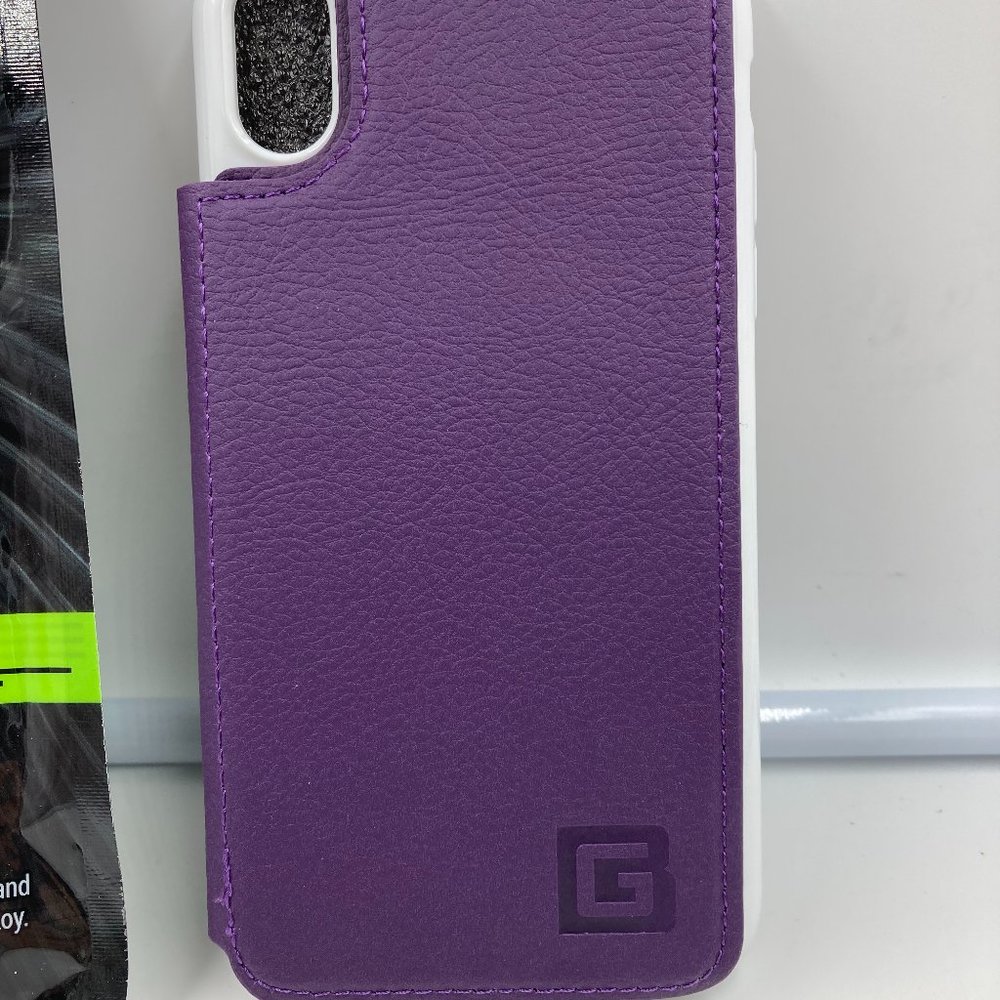 Gear Beast Top View iPhone 9 Purple Case 2 Snap Closure
